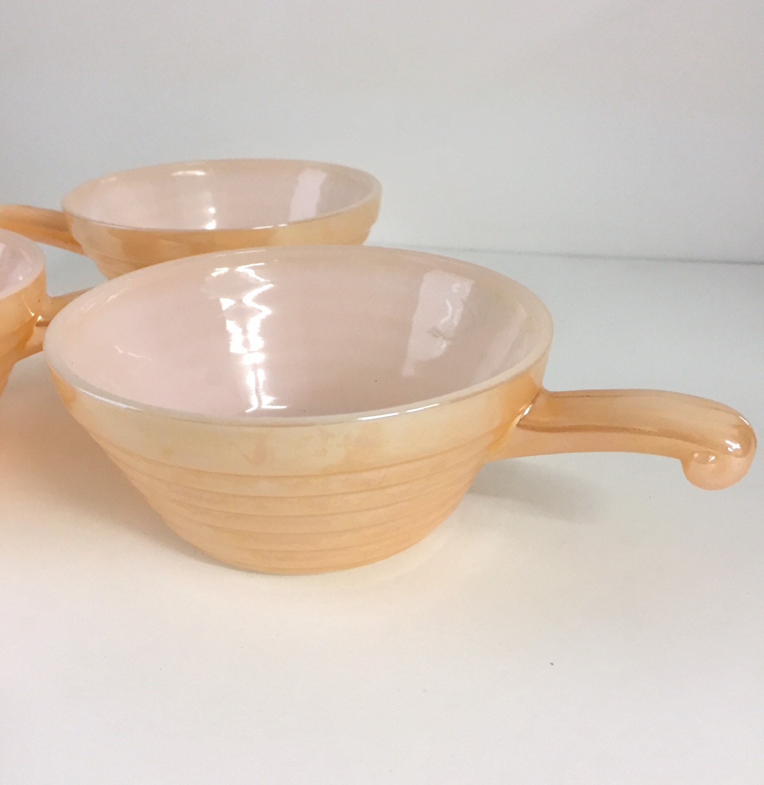 Tres cuencos vintage para fuego / Lustreware vintage / cuencos | Etsy