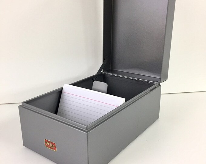 Vintage Weis File Card Box/ Vintage File Box/ Vintage Index Etsy