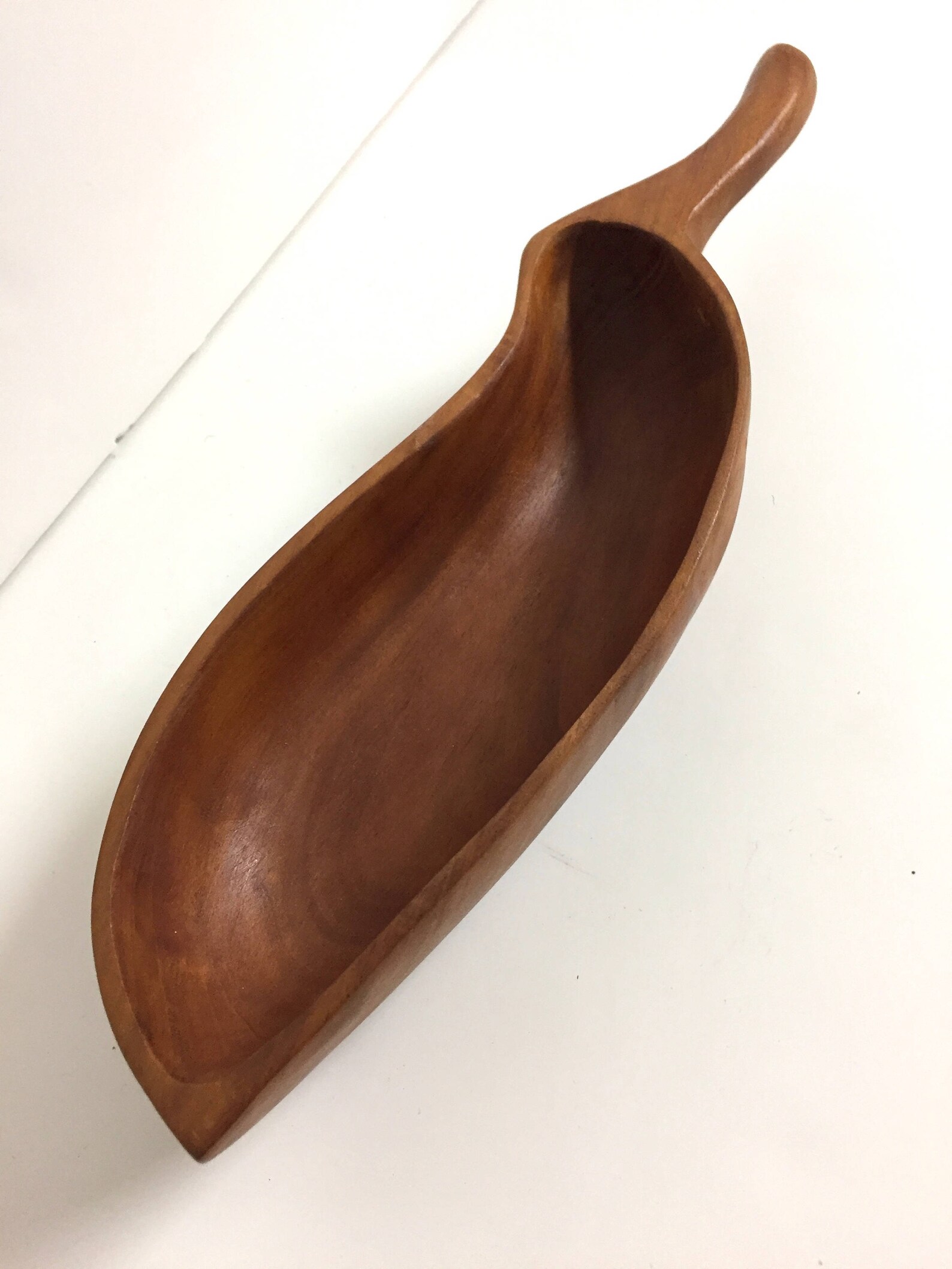 Vintage Wood Leaf Bowl/vintage Decor/wooden Leaf Bowl/ Retro Etsy