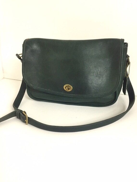 green coach bag