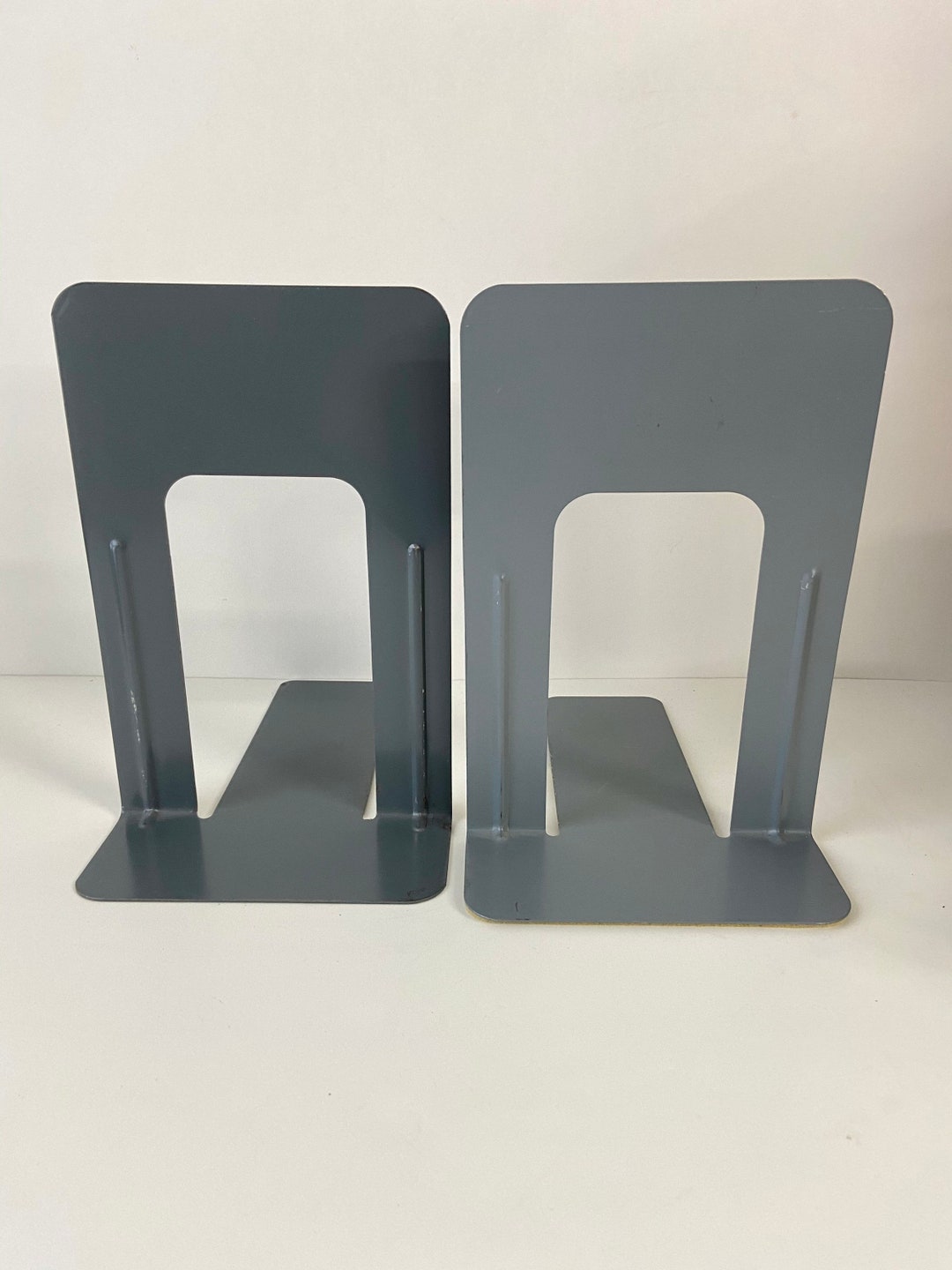 Vintage Bookends/ Large Bookends/ Vintage Faux Wood Book Ends Etsy