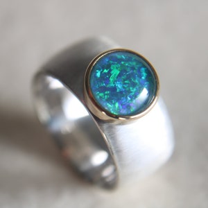 Unique sterling silver ring "Blickfang 15" by Frank Schwope, unique jewelry, unique, gold, opal, silver, ring, gemstone, Schwope, jewelry