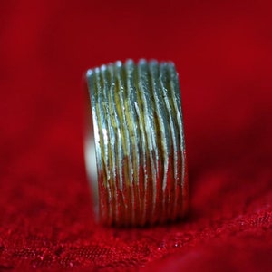 Bague unique avec lignes ornementales environnantes de Frank Schwope, bijoux uniques, bague, travail d'orfèvrerie image 4