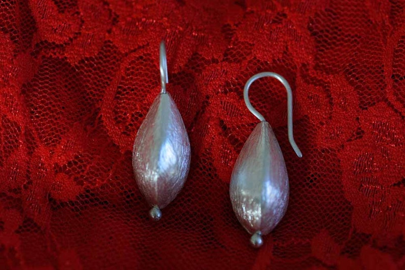 Sommertraum 10 earrings made of 925 silver made by Frank Schwope, teardrops, earrings image 1