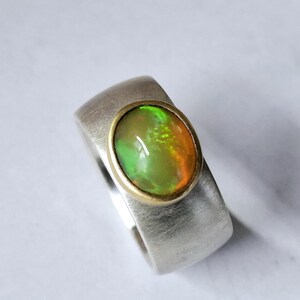 Unique sterling silver ring &quot; Blickfang 20 &quot; by Frank Schwope, unique jewelry, unique jewelry, unique, goldsmith&#39;s work, ring, opal, full opal