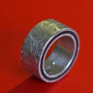 Unikat: Band Ring In Silber / Ebenholz von Frank Schwope Bild 3