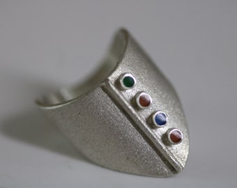 Beautiful ring in solid 925 silver by Frank Schwope, ring, dots, goldsmith's work, unique jewelry, unique jewelry, goldsmith, silver