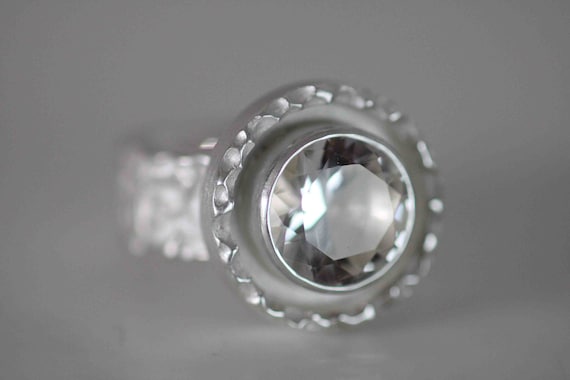 Unikat: Ring mit Traum Bergkristall in massiv Silber von Frank Schwope, Bergkristall, Edelstein, Goldschmiedearbeit, Unikatschmuck, Schwope