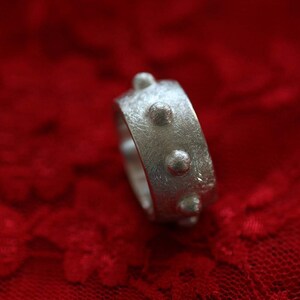 Unique ring made of 925 sterling silver by Frank Schwope