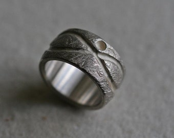 Unique ring with snake ornament in 925 silver by Frank Schwope