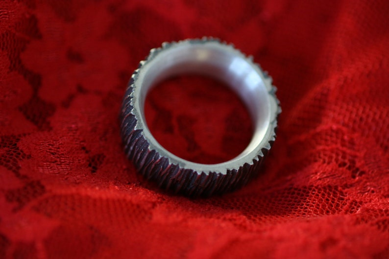 Unikatring aus 925 Sterlingsilber teiloxidiert von Frank Schwope Bild 3