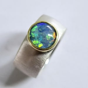 Unique sterling silver ring &quot;Blickfang 15&quot; by Frank Schwope, unique jewelry, unique, gold, opal, silver, ring, gemstone, Schwope, jewelry