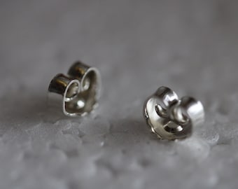 2 earring studs made of solid 925 silver by Frank Schwope, jewelry sculpture, earring, unique jewelry, hedgehog, unique jewelry, goldsmith