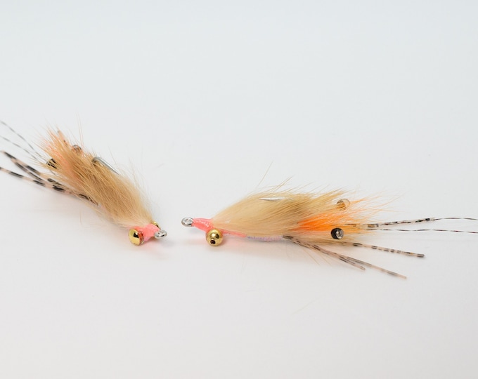 Petersons Spawning Shrimp (Size 2, 4 or 6)  Bonefish Permit (1 Fly) - Premium Gamakatsu Hooks!