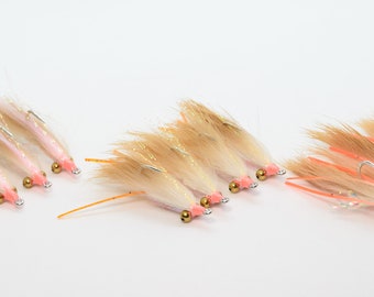 Bonefish Bunny Gotcha Selection (Size 2, 4 or 6) 12 Flies - Premium Gamakatsu Hooks!