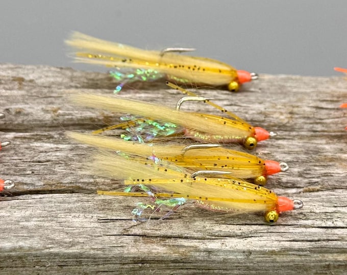 Sili-Leg Gotcha Selection (Size 2, 4 or 6) 12 Flies Bonefish - Premium Gamakatsu Hooks!
