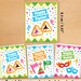 Printable Happy Purim Card Set &amp; Envelopes. 3 Small Printable Cards or ...