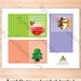 Set of 3 Mini Printable Merry Christmas Cards &amp; Envelope Template ...