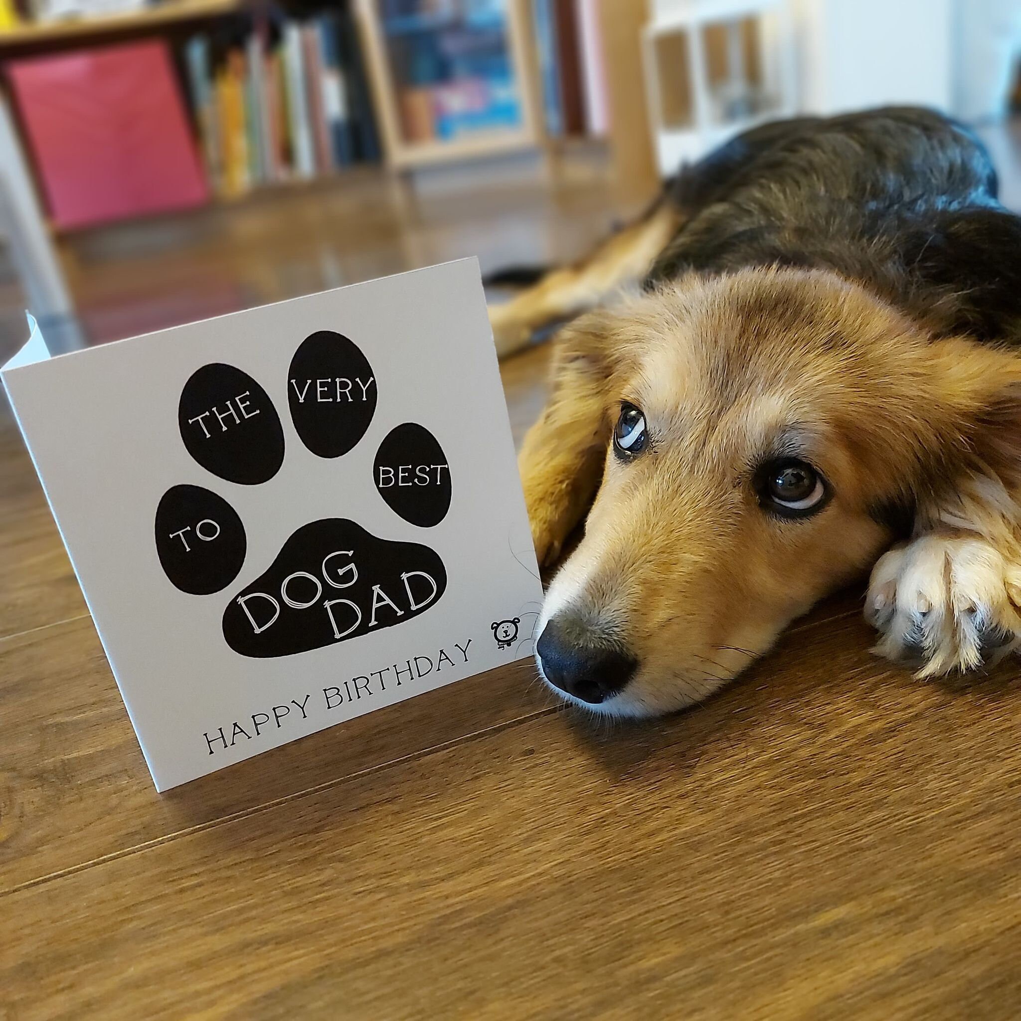 Happy Birthday From the Dog Card. Birthday Dog Dad Card. to Etsy UK