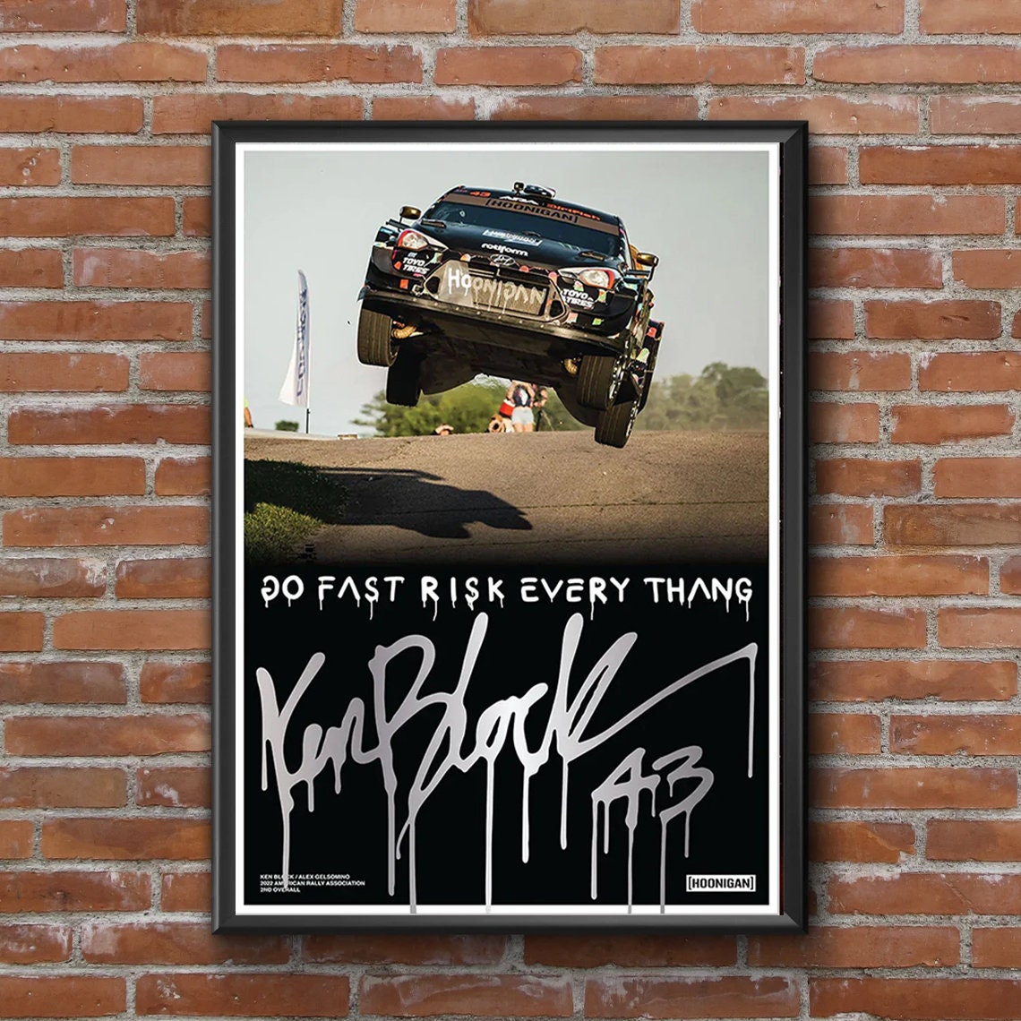 Discover Ken Block Risk Everything Jump Poster