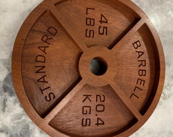 Weight Plate Dresser catch all or charcuterie board!
