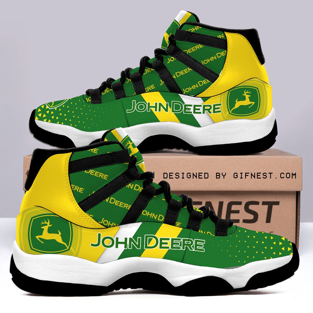 John Deere Air Jordan 11 Custom Sneaker For Fans Jd110081 - Etsy