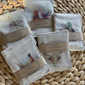 Monedero para tarjetas hecho a mano