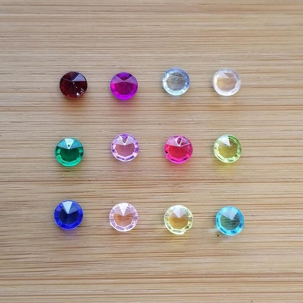 Birthstone Colored Gem Stones Charms for Floating Lockets ~ Acrylic Color for Lockets ~ Compatible with Origami Owl