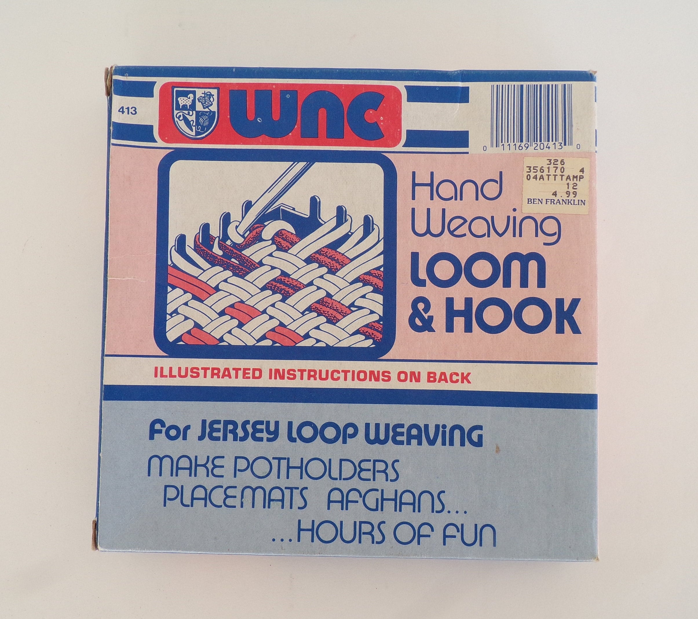Vintage WNC Hand Weaving Loom and Hook in Original Outer Box Etsy