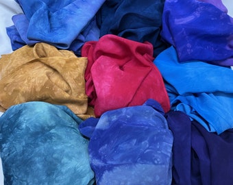 Hand Dyed Bamboo Rayon Scarves.  Butter-Soft Hand in a Variety of Colors