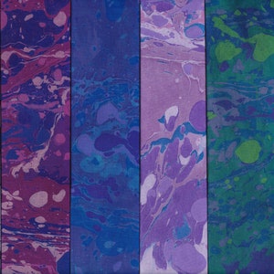 Hand Marbled Moods Stones Fabric Set image 1