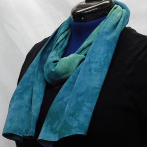 Hand Dyed Bamboo Rayon Scarves. Butter-Soft Hand in a Variety of Colors Green