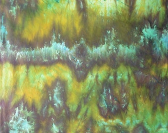 Flight - Over Dyed Cotton Fabric Hand Dyed by Marbled Arts