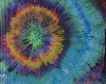 Rainbow Blink - Snow & Ice Dyed Cotton Fabric by Marbled Arts ~ Unique, One-of-a-Kind Creations