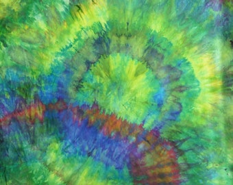 The Eye - Over Dyed Cotton Fabric Hand Dyed by Marbled Arts