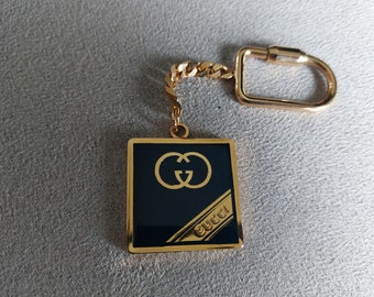 Vintage Gucci GG keychain keyring