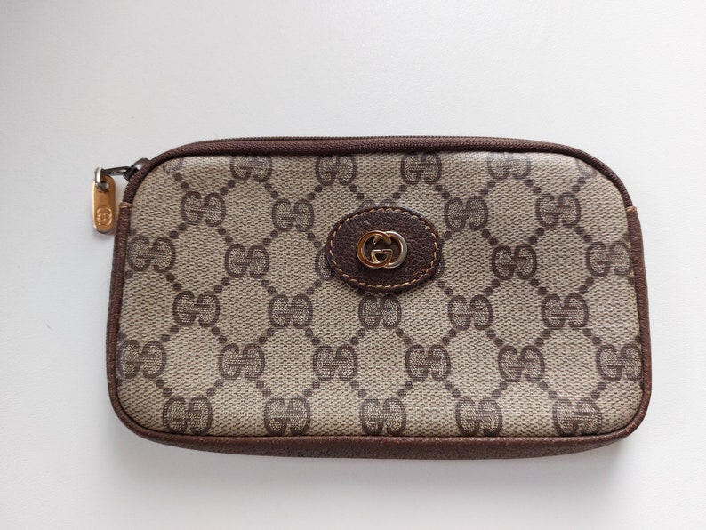Vintage Gucci GG monogrammed small pouch purse image 1