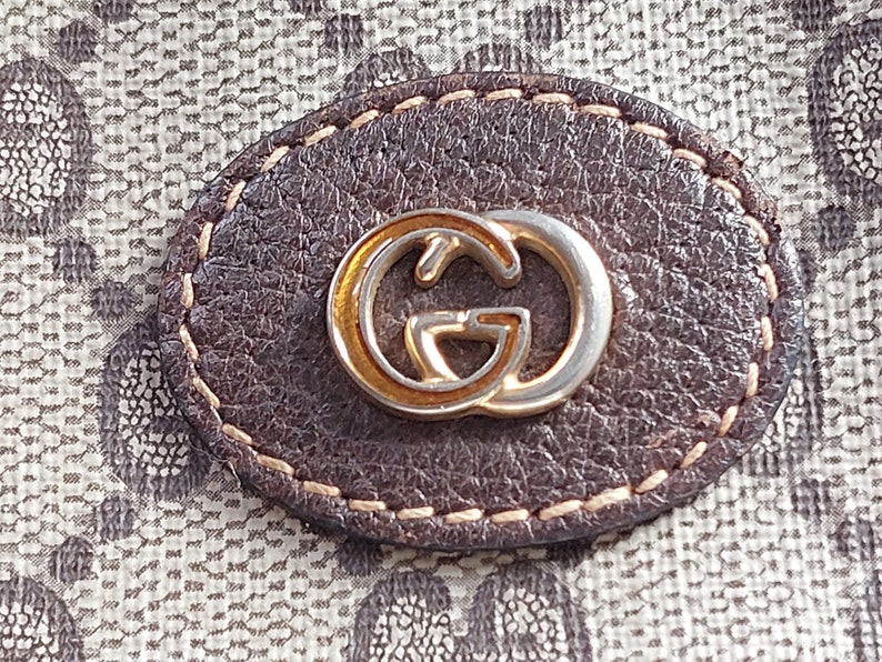 Vintage Gucci GG monogrammed small pouch purse image 8