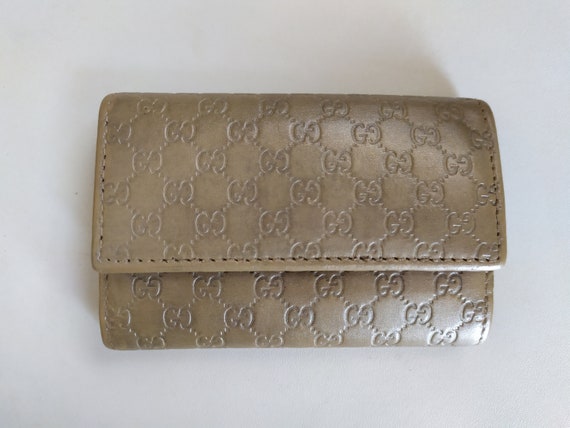 Gucci Guccissima leather keychain keyring keyholde