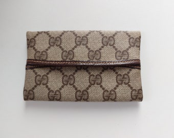 Vintage Gucci GG monogrammed tissue holder/ pouch