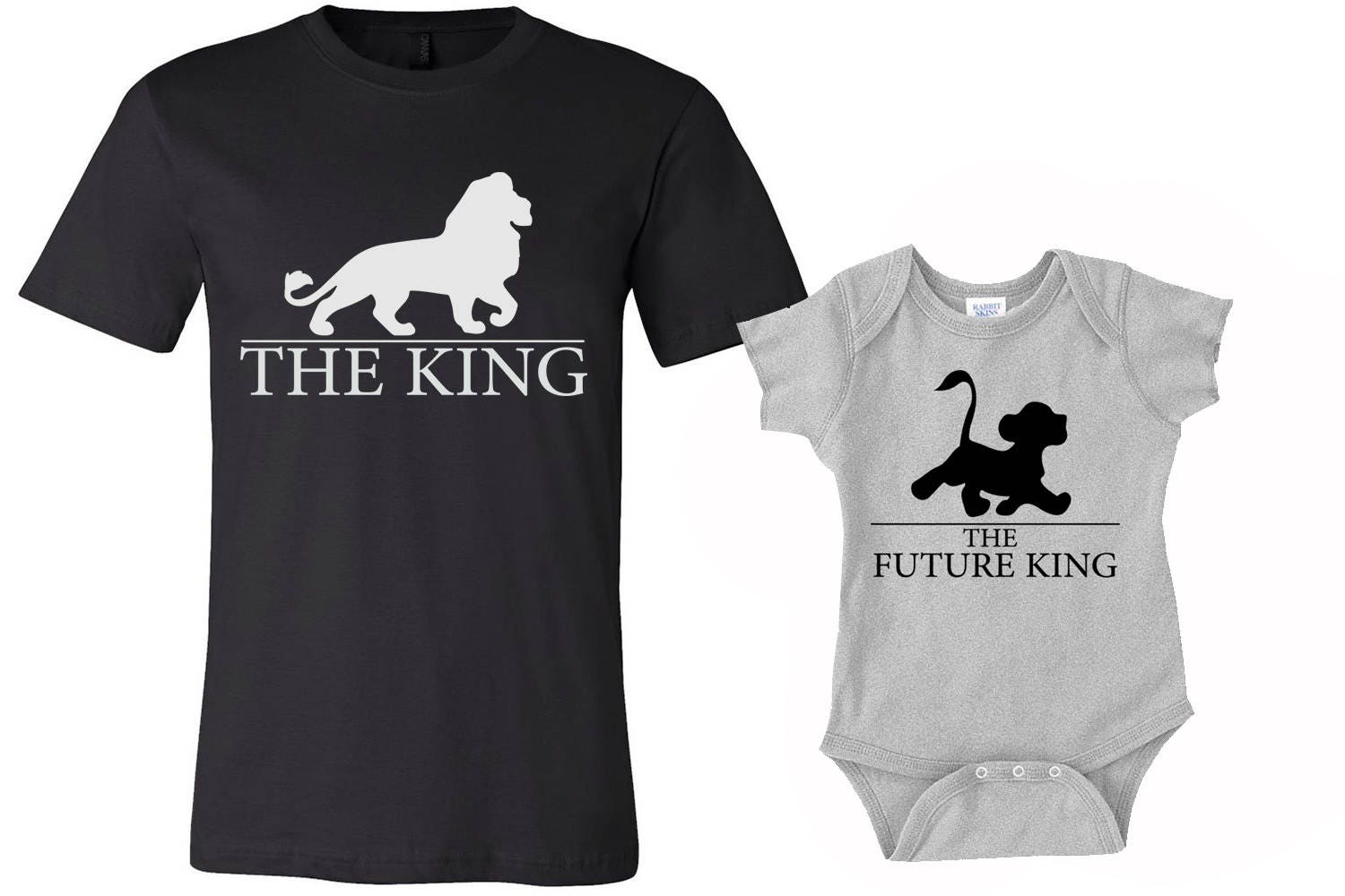 Download Set of 2 King Shirts Dad and Son shirts daddy shirt and baby