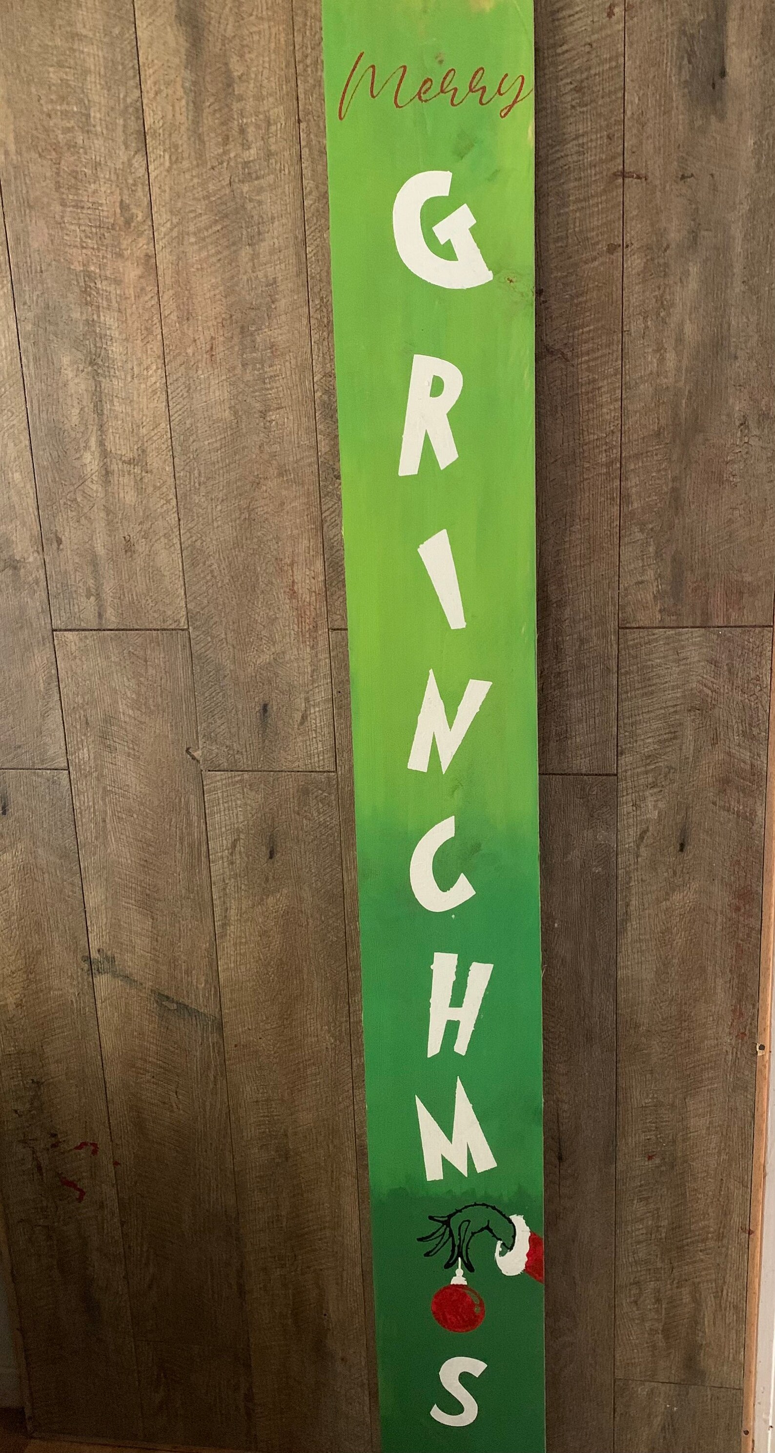 Grinch Christmas porch sign  Etsy