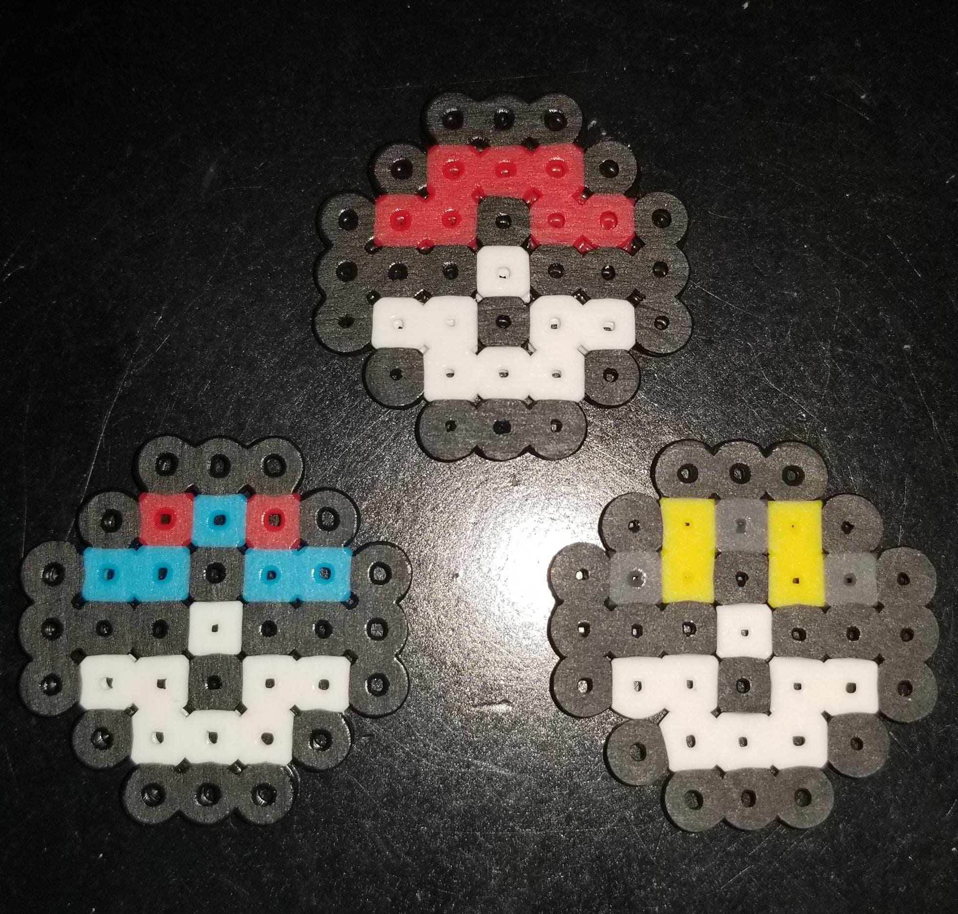 Pokeball Bow Perler Bead Pattern, Bead Sprites