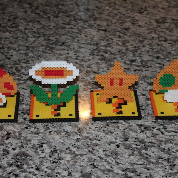 Super Mario Bros Power Up Perlers