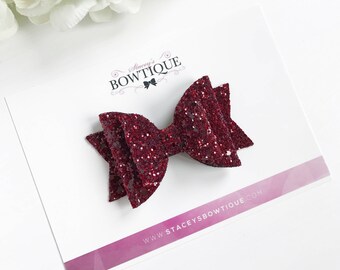 maroon baby headband