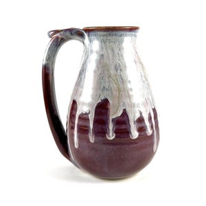 Pottery Mug, 18oz Handmade Pottery Mug, Wheel Thrown Ceramic Mug (Frosted Hyacinth)