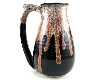 Handmade Pottery Mug: 16oz Ceramic Coffee Mug - Amaretto Drip