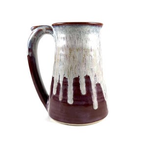 Pottery Mug, 14oz Handmade Pottery Mug, Wheel Thrown Ceramic Mug (Frosted Hyacinth)