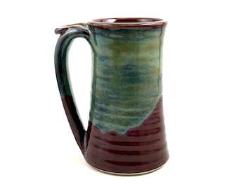 Pottery Mug, 13oz Handmade Pottery Mug, Handmade Ceramic Mugs, Pottery Mugs (Bewitched Green) Handmade Gifts