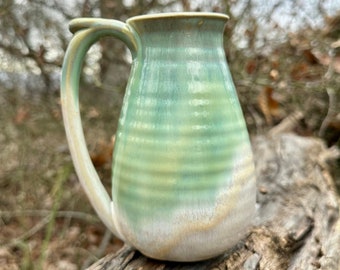 Amaryllis Luna 19oz Handmade Pottery Mug, Handmade Ceramic Coffee Mug